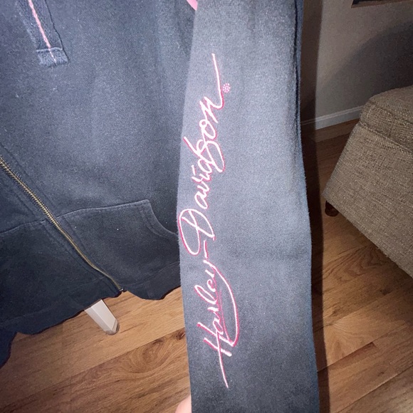 Harley Davidson Zip up Sweatshirt - Picture 2 of 6